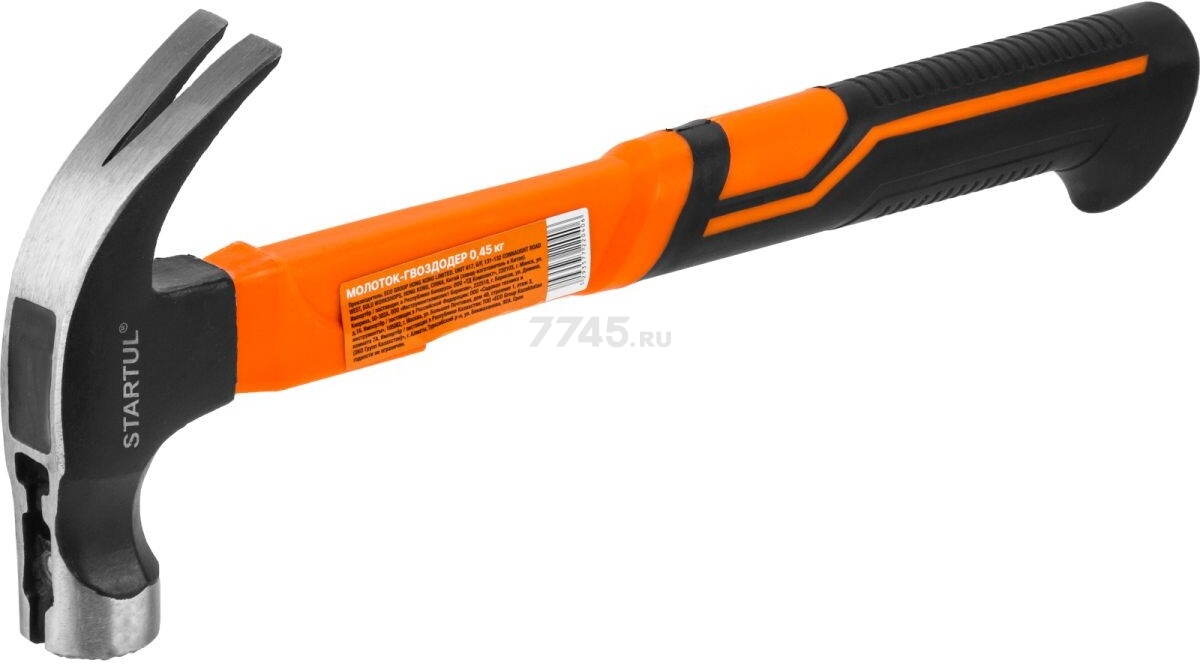 Молоток-гвоздодер 0,45 кг STARTUL Profi (ST2204-04)