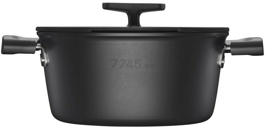Кастрюля алюминиевая 3,5 л FISKARS Hard Face (1075526) - Фото 2