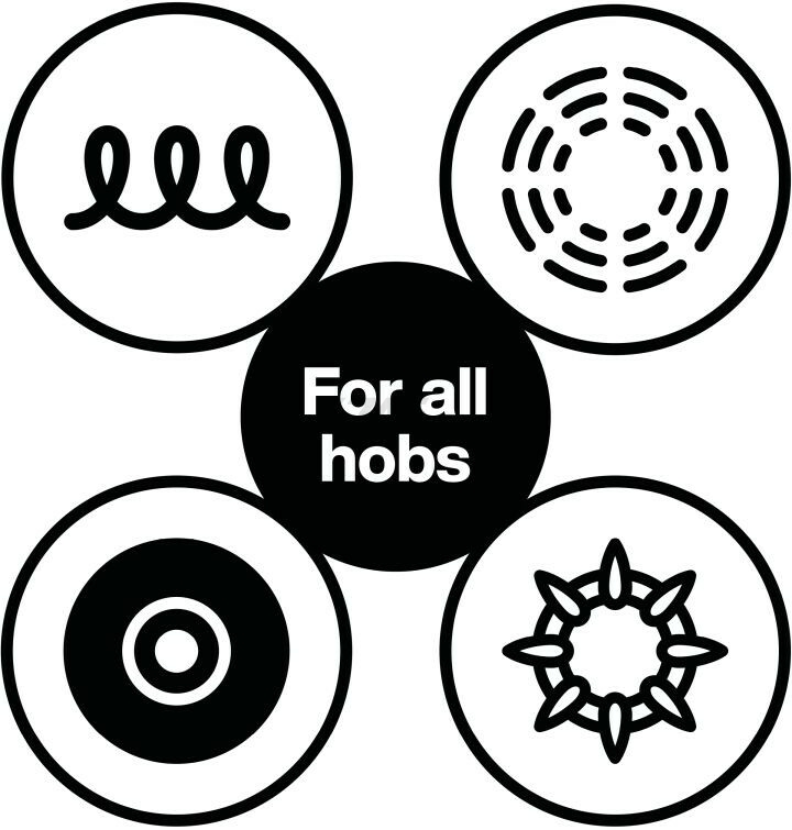 Кастрюля алюминиевая 3,5 л FISKARS Hard Face (1075526) - Фото 6