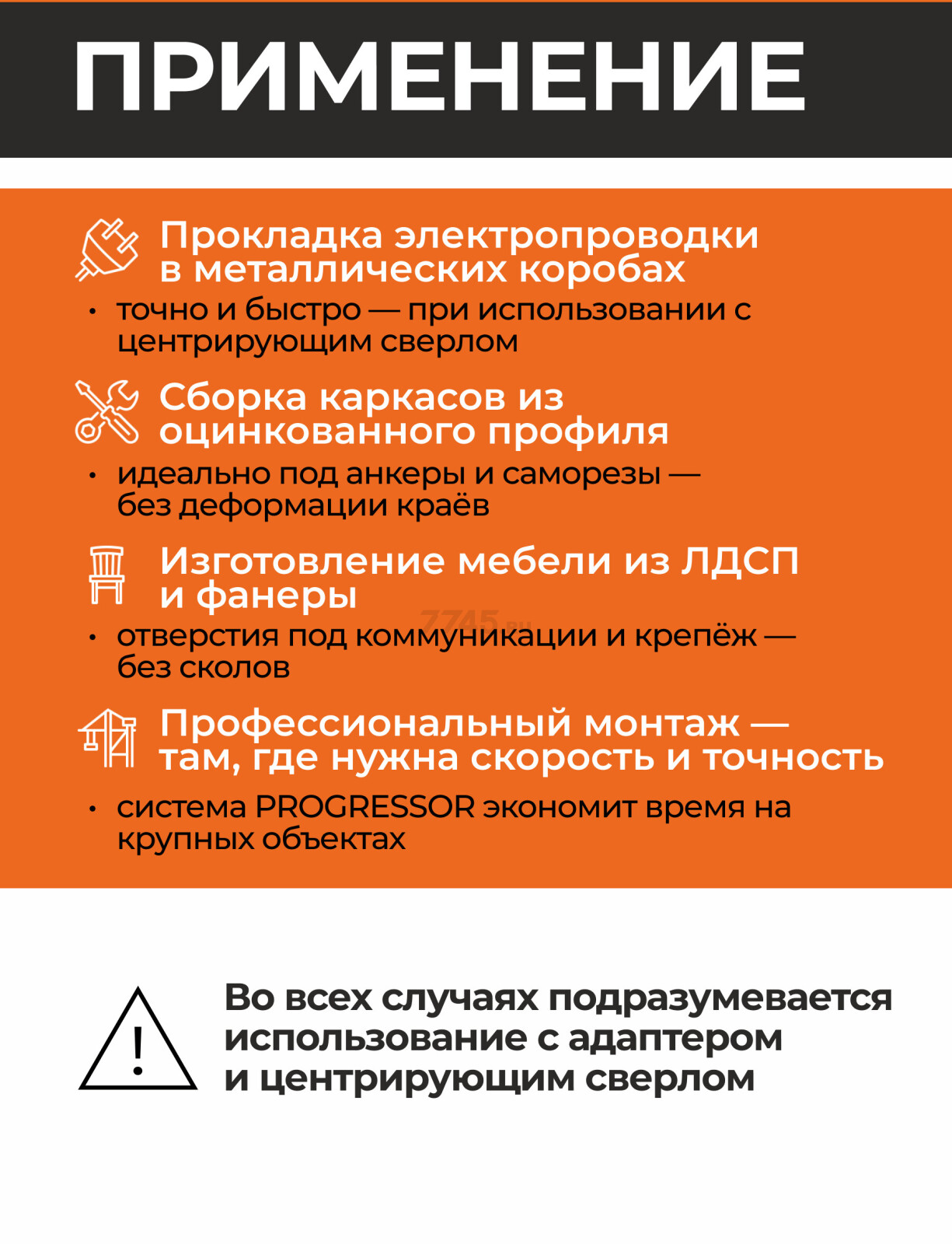 Коронка биметаллическая 121 мм GEPARD Progressor (GP2550-121) - Фото 4