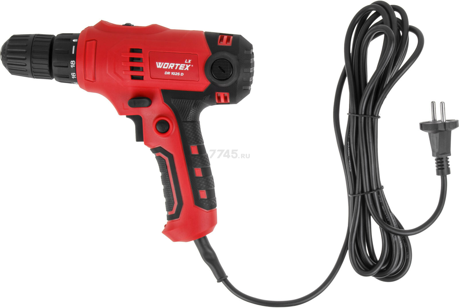 Дрель-шуруповерт сетевая WORTEX LX DR 1025 D (1335878) - Фото 3