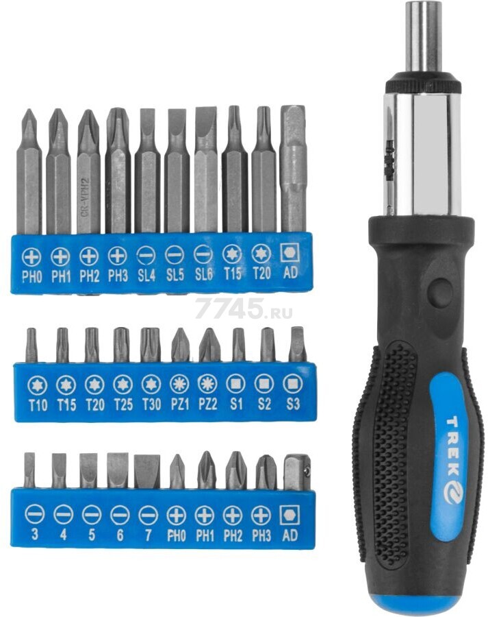 Набор инструментов 1/4", 3/8" 6 граней 168 предметов TREK (TR22168) - Фото 18