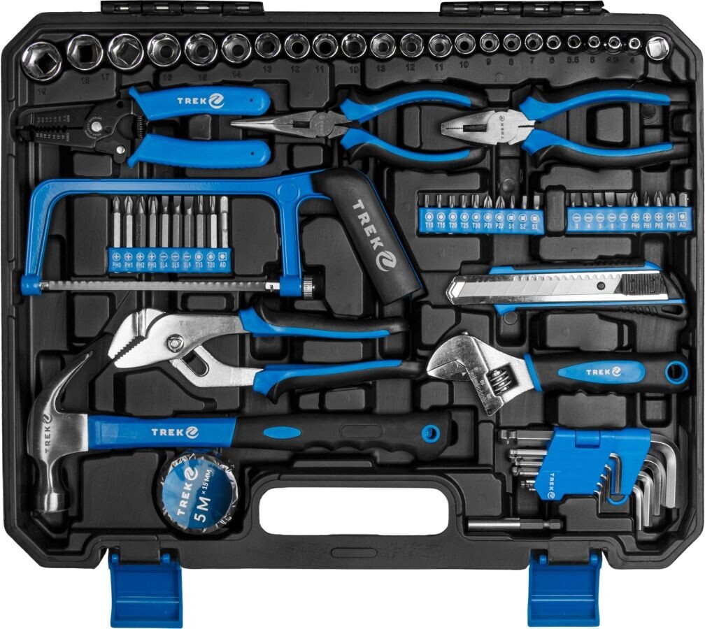 Набор инструментов 1/4", 3/8" 6 граней 168 предметов TREK (TR22168) - Фото 12