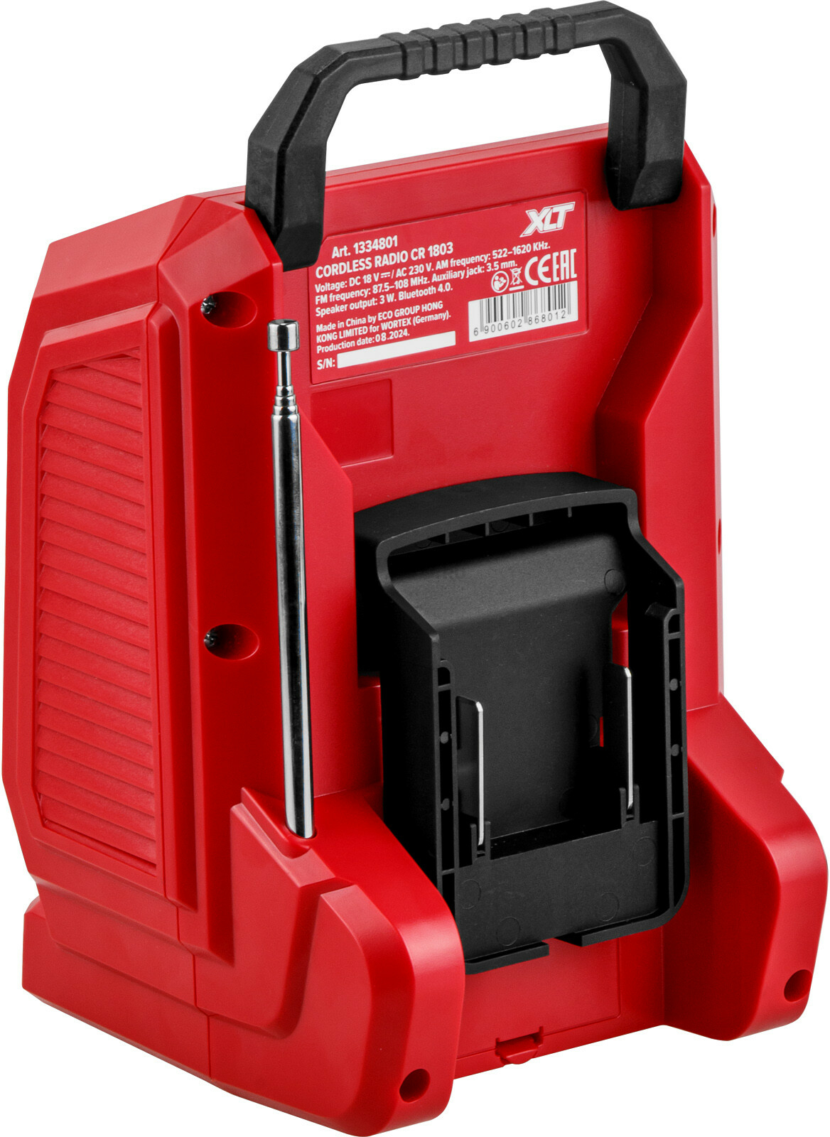 Радио аккумуляторное WORTEX CR 1803 ALL1 XLT SOLO (1334801) - Фото 4