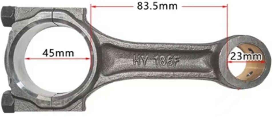 Шатун 45 мм для дизельного двигателя 186F (FMS-01330)