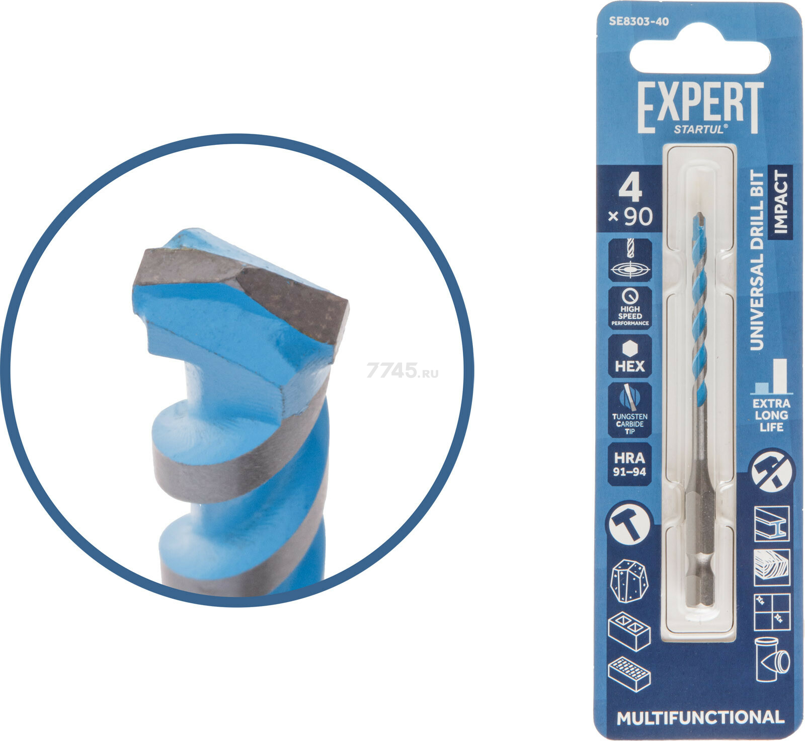 Сверло универсальное 4x90 мм STARTUL Expert MultiFunctional (SE8303-40)