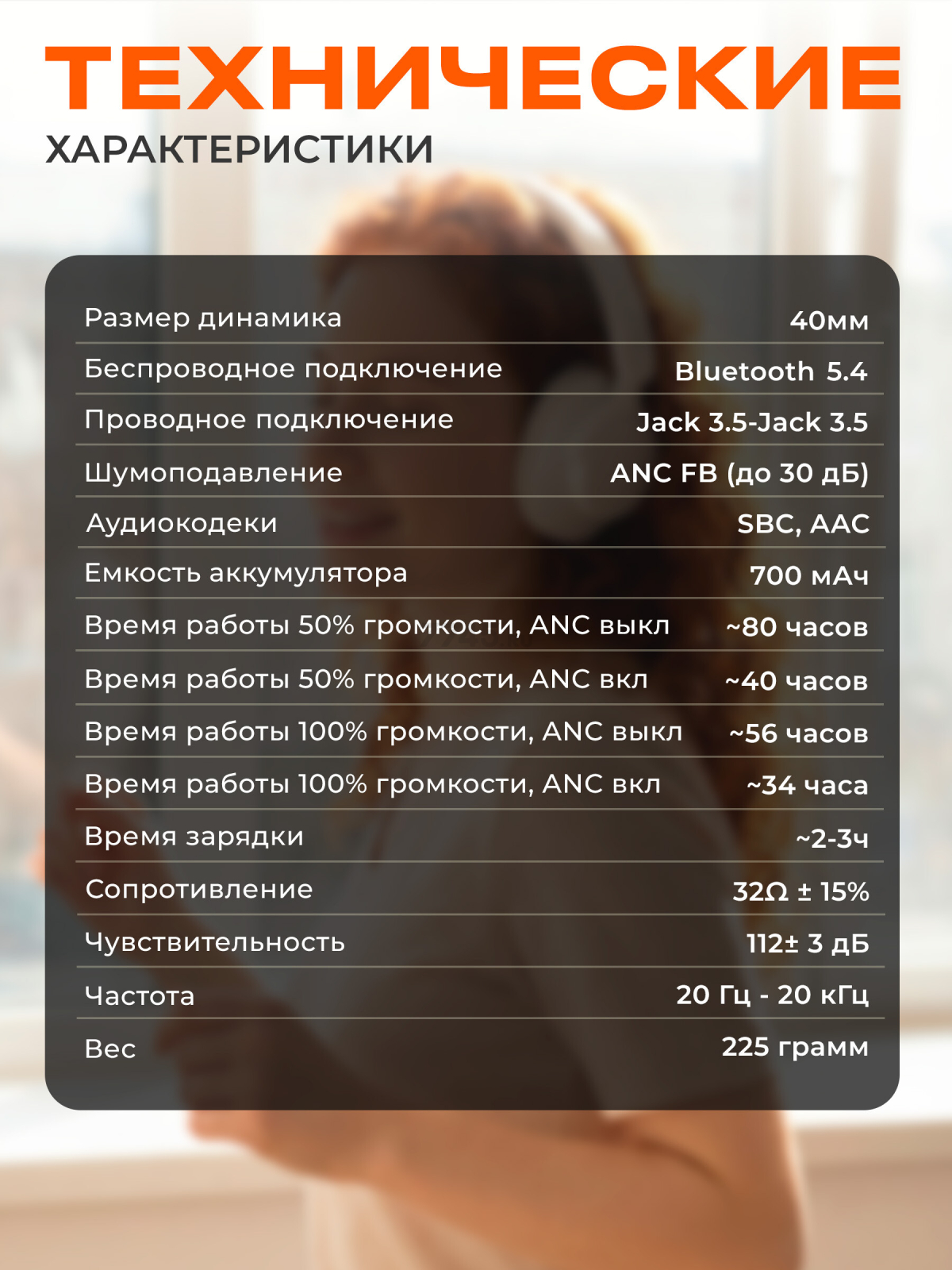 Наушники-гарнитура беспроводные KEIZEN NOYA W KZ-5524115 - Фото 7