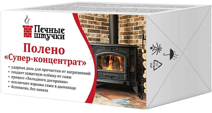 Полено для чистки дымоходов ПЕЧНЫЕ ШТУЧКИ Супер-концентрат (62043) - Фото 2