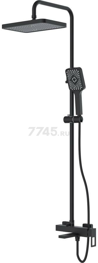 Душевая стойка ECONOCE серия 810 черный (EC0812BL)