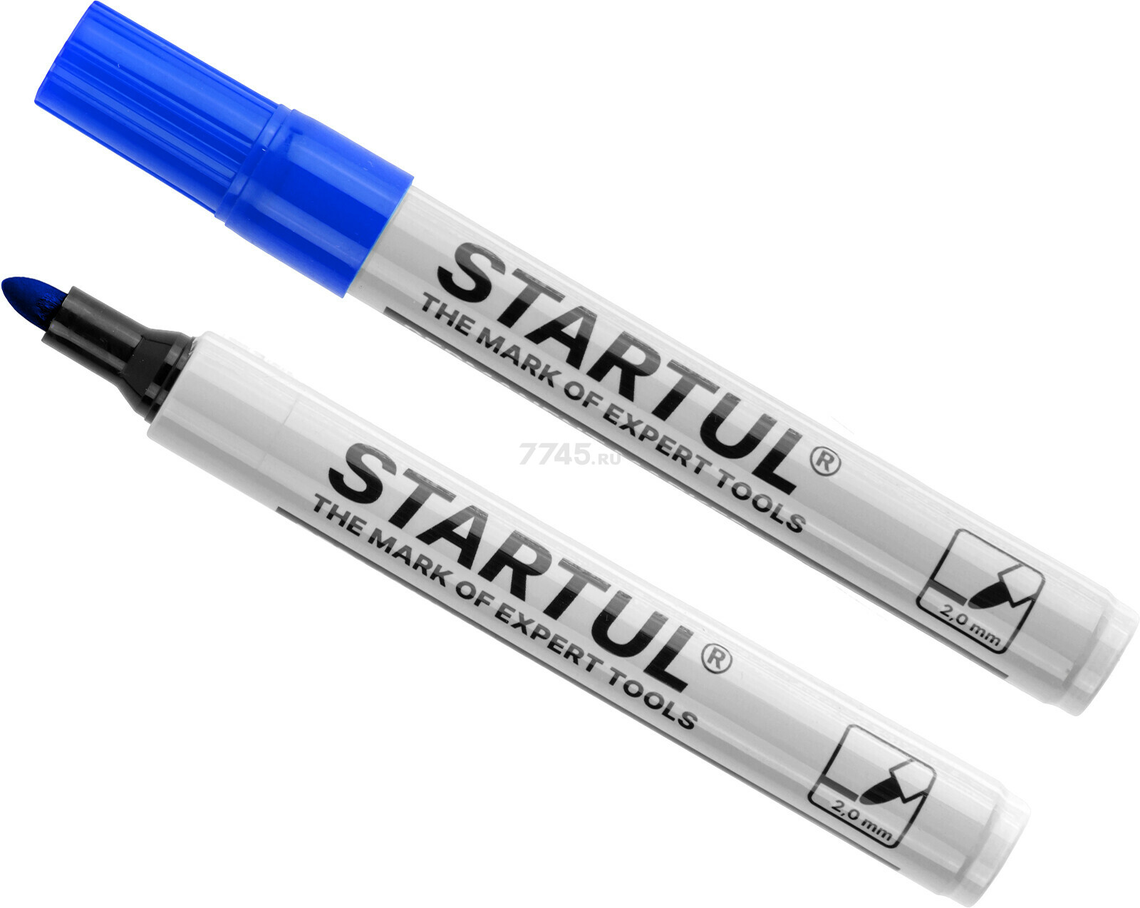 Маркер перманентный фетровый STARTUL Profi синий (ST4340-02) - Фото 2