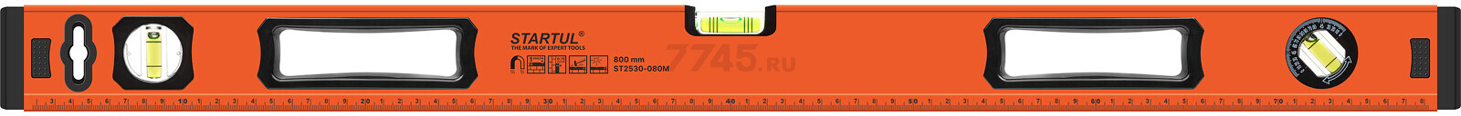Уровень магнитный 800 мм STARTUL Standart (ST2530-080M) - Фото 2