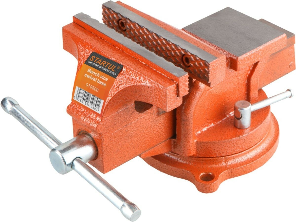 Тиски слесарные 100 мм поворотные STARTUL Master (ST9500-100) - Фото 4