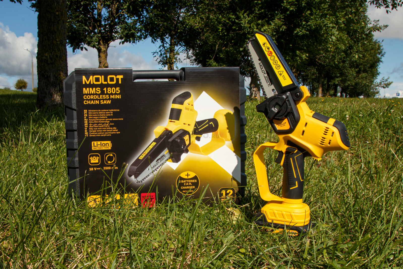 Пила цепная аккумуляторная MOLOT MMS 1805 XLT Lite SET (1334936) - Фото 18