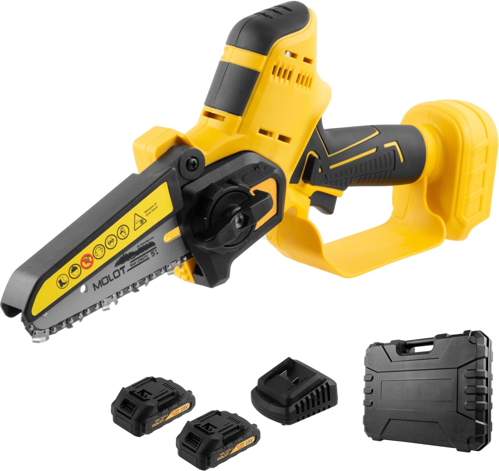 Пила цепная аккумуляторная MOLOT MMS 1805 XLT Lite SET (1334936) - Фото 2