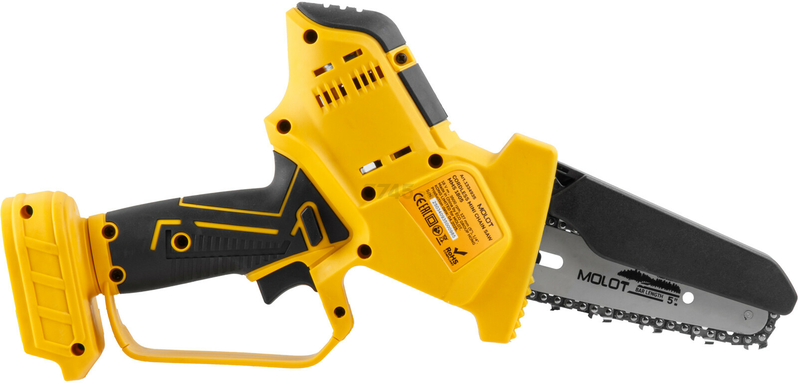 Пила цепная аккумуляторная MOLOT MMS 1805 XLT Lite SOLO (1334935) - Фото 8