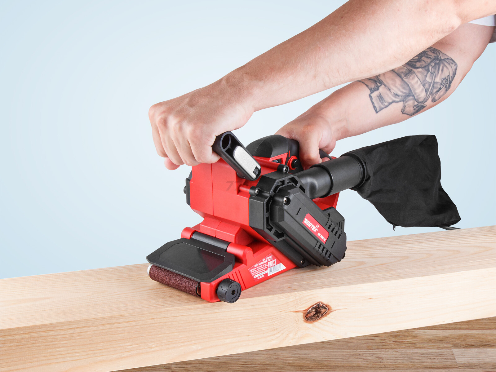 Шлифмашина ленточная WORTEX LX SB 7507 E (1335887) - Фото 9