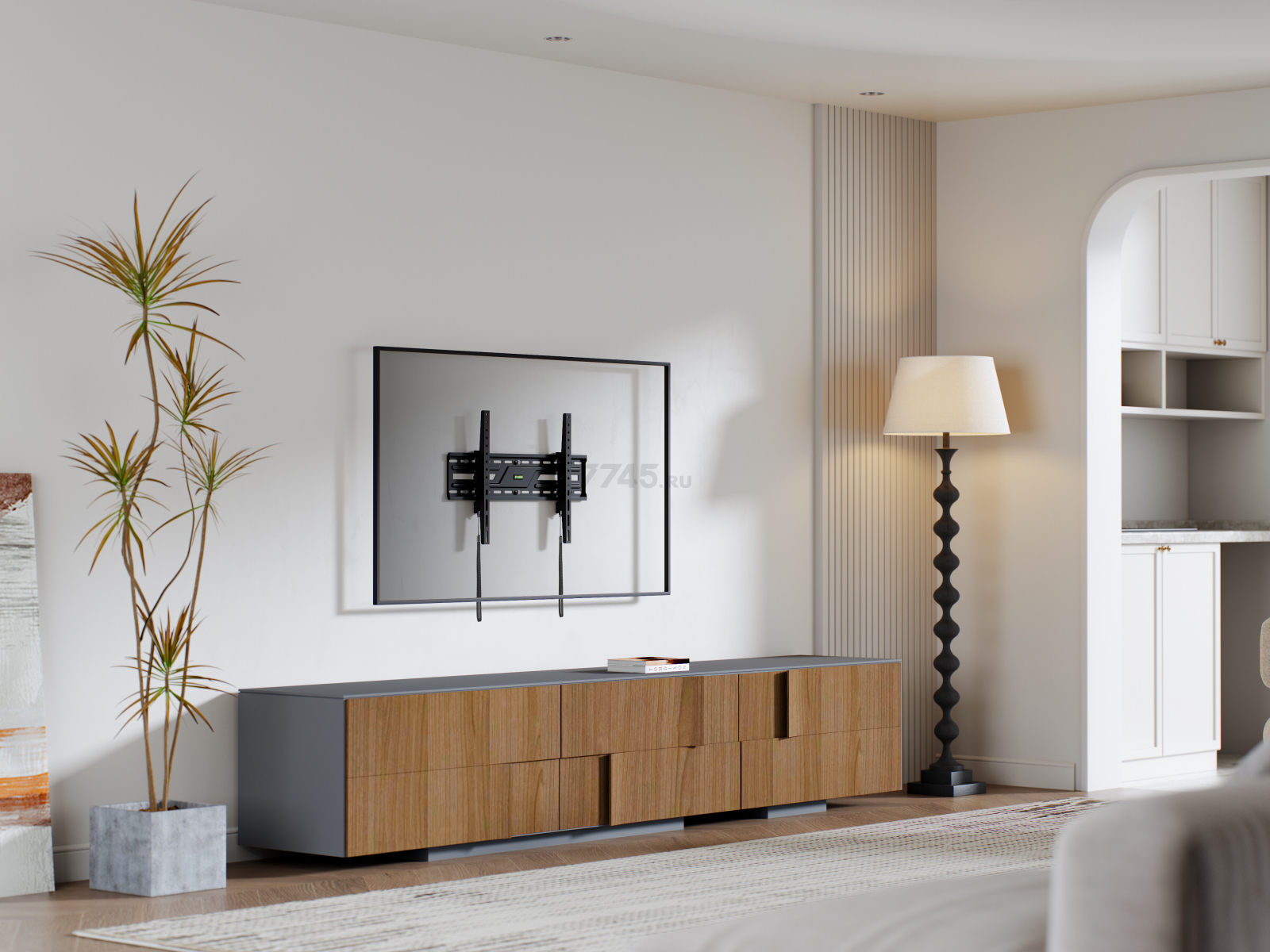 Кронштейн для телевизора KEIZEN наклонный (KZ-20396122) - Фото 14