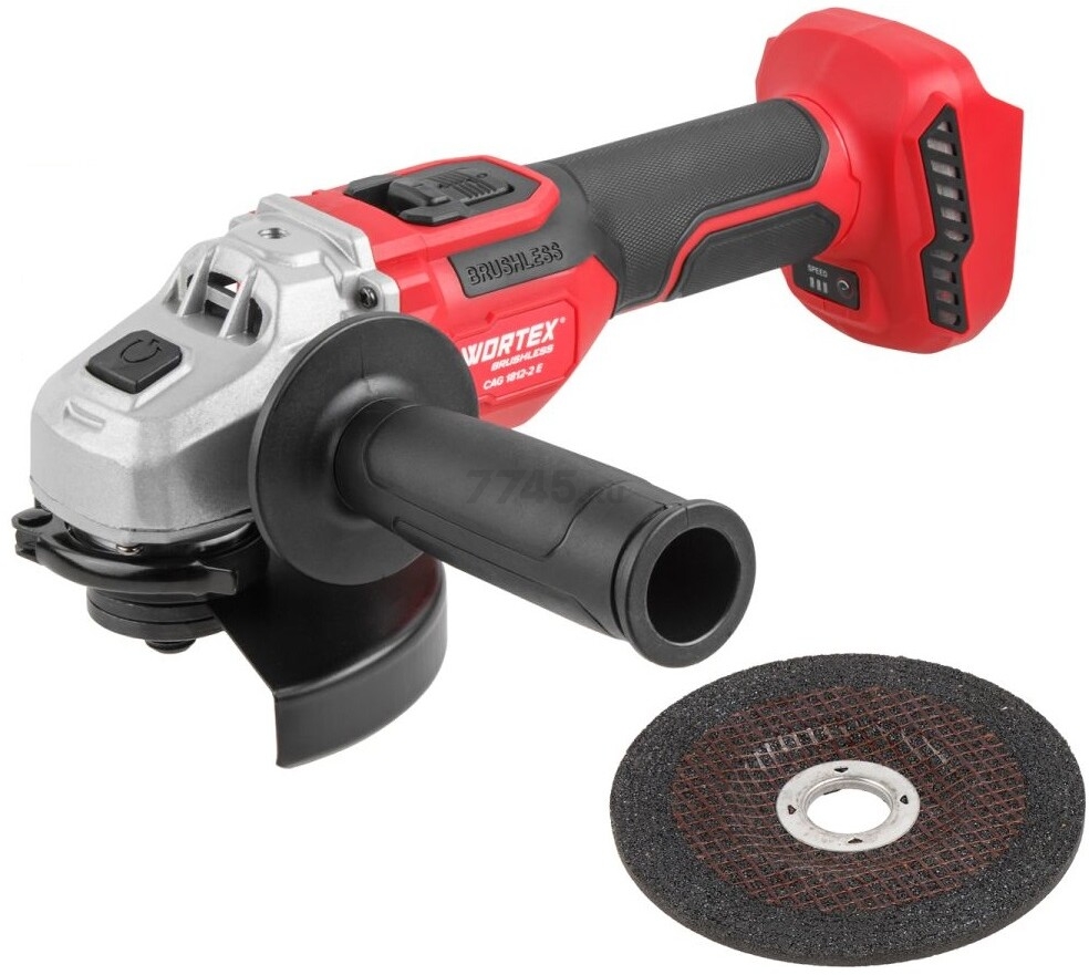Шлифмашина угловая аккумуляторная WORTEX CAG 1812-2 E XLT SOLO (1334916) - Фото 3