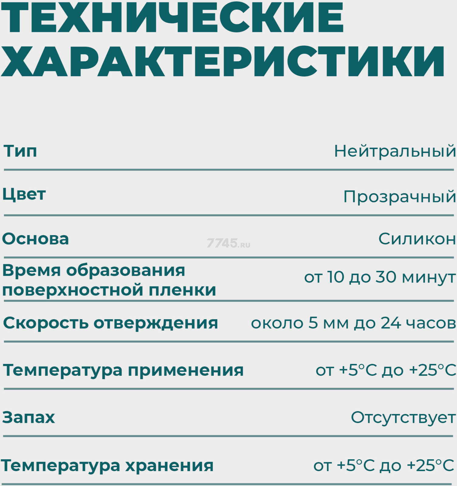 Герметик силиконовый SOLIDE нейтральный прозрачный 280 мл (SL-67843-1) - Фото 5