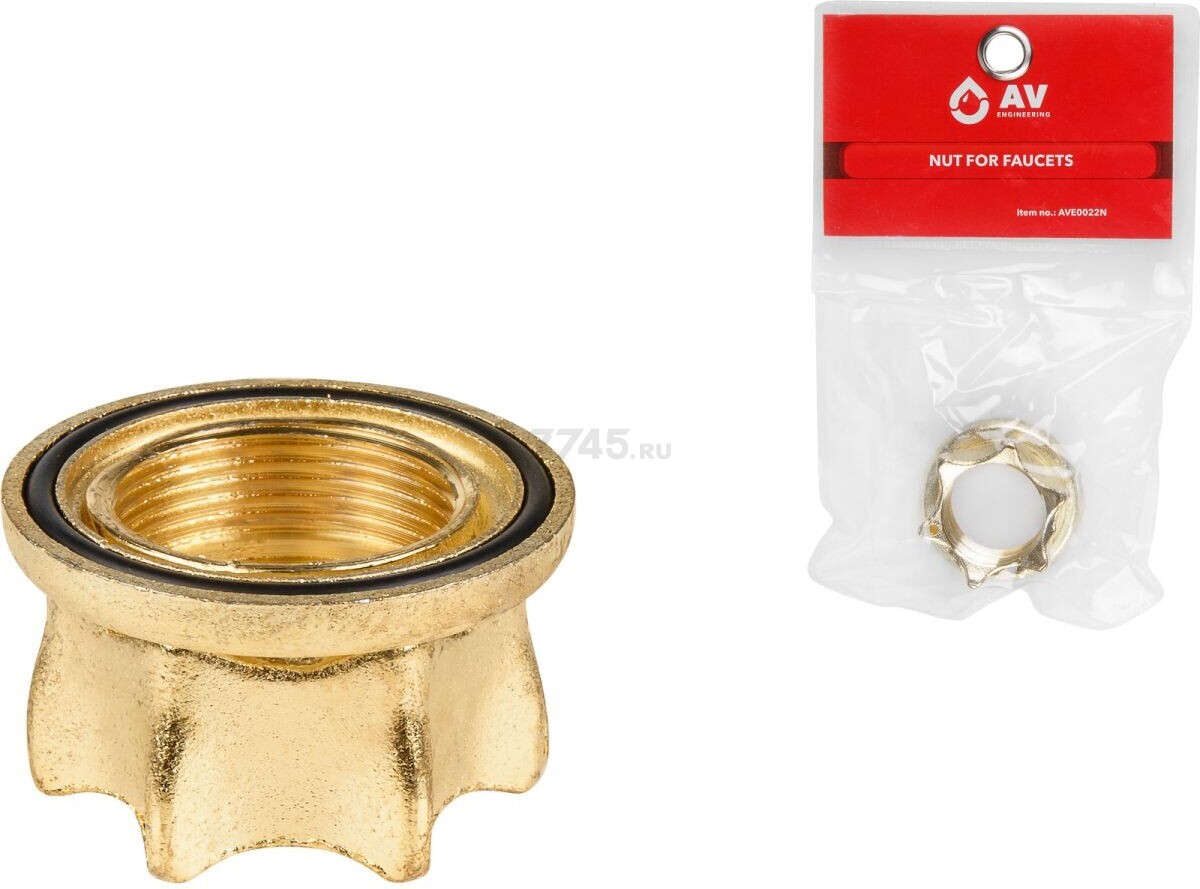 Гайка для крепления смесителя AV ENGINEERING (AVE0022N) - Фото 2