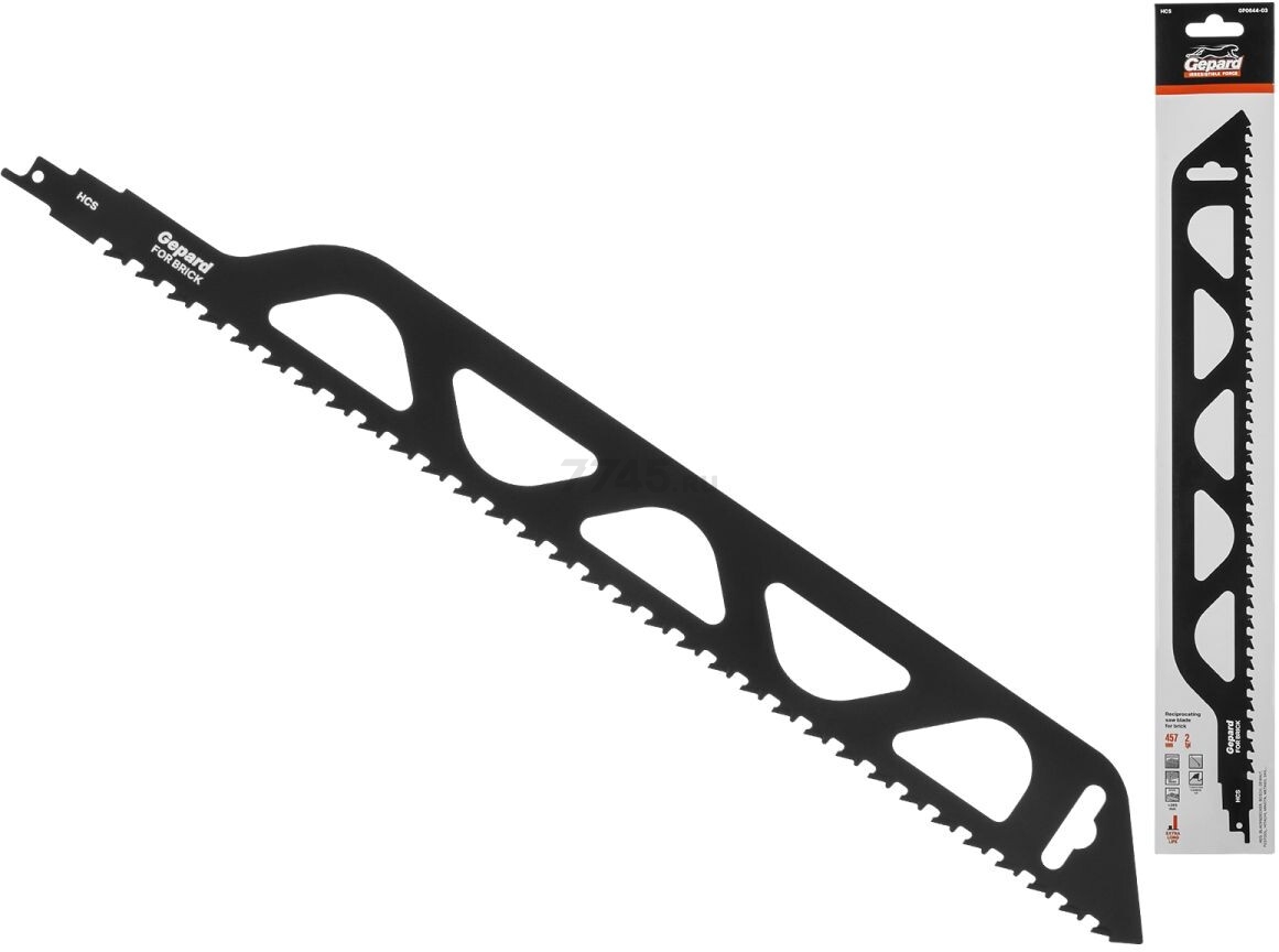 Полотно для сабельной пилы GEPARD по кирпичу S 457 мм (GP0644-03)