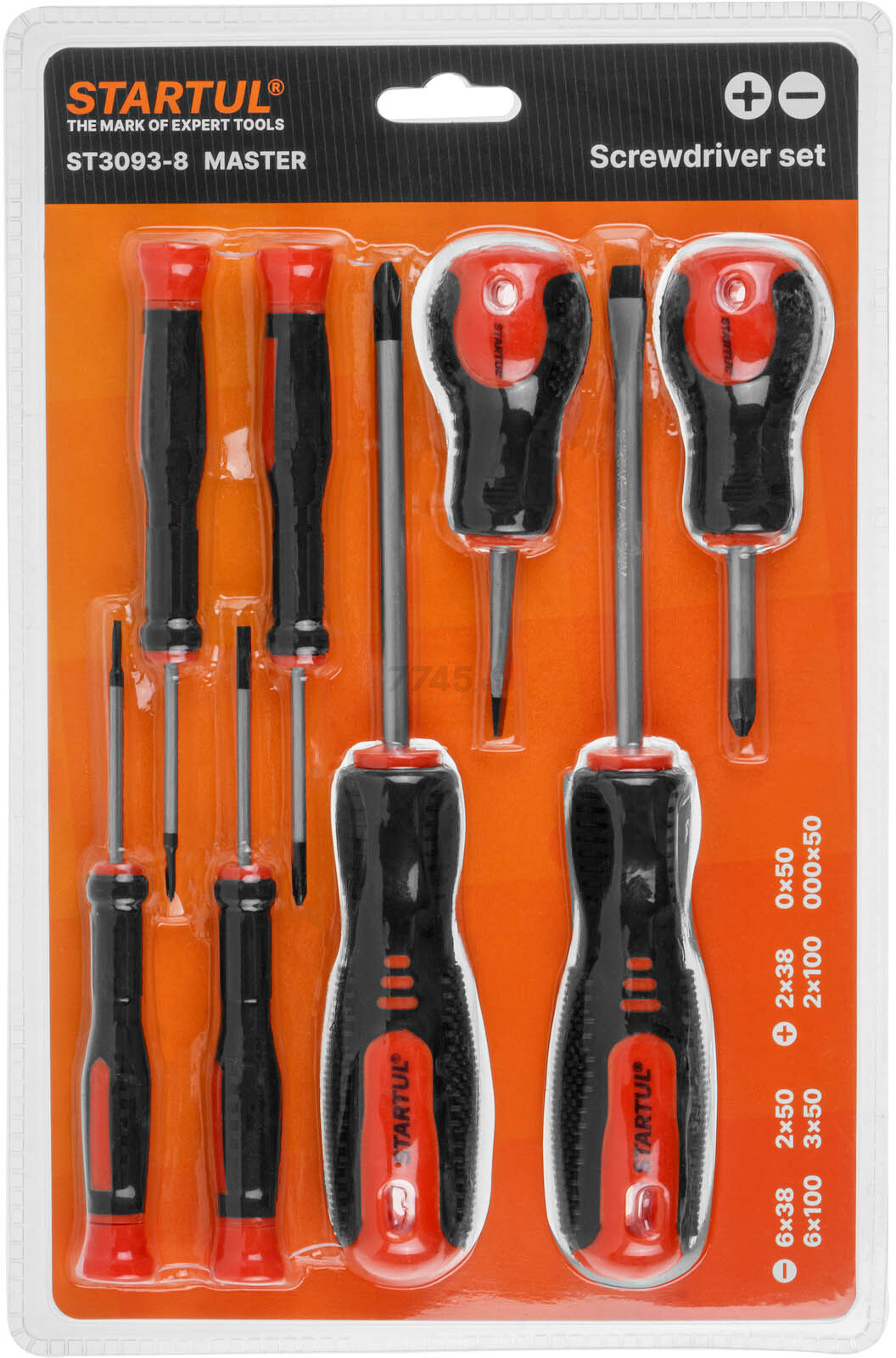 Набор отверток STARTUL Master 8 предметов (ST3093-8) - Фото 15