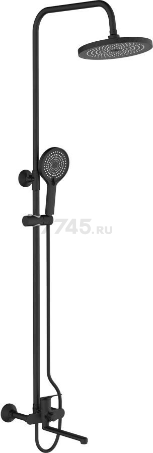 Душевая стойка ECONOCE D35 серия 710 черный (EC0714BL)