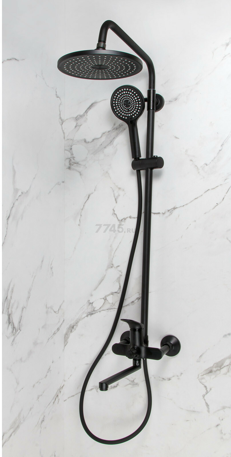 Душевая стойка ECONOCE D35 серия 710 черный (EC0714BL) - Фото 3