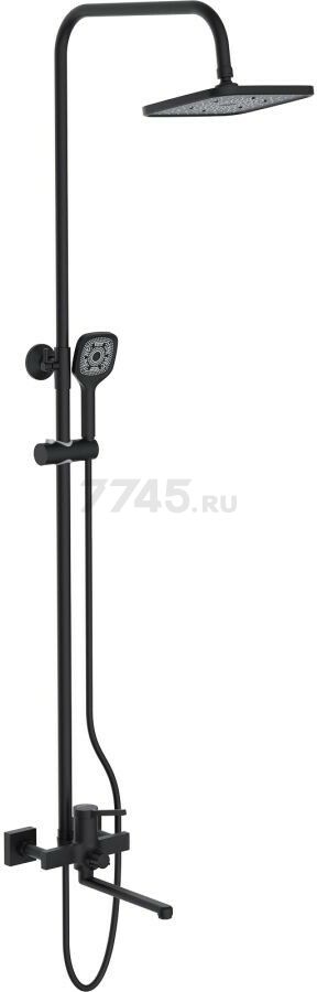 Душевая стойка ECONOCE D35 серия 730 черный (EC0734BL)