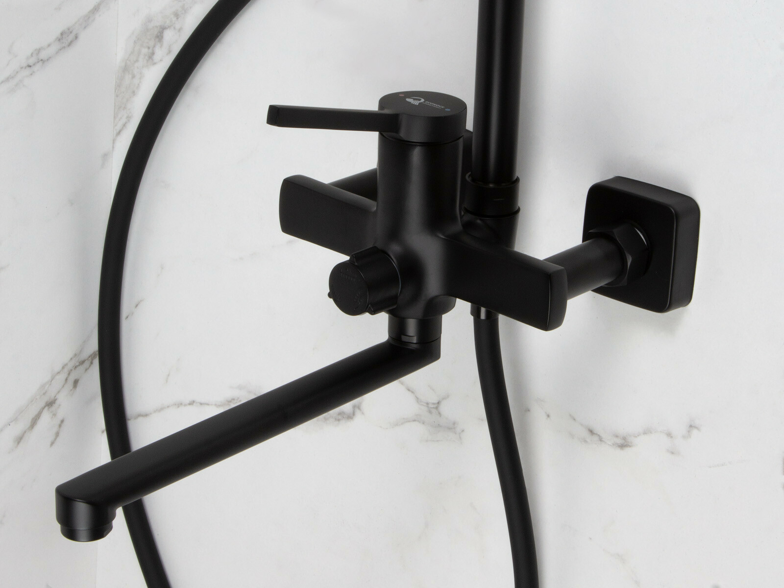 Душевая стойка ECONOCE D35 серия 730 черный (EC0734BL) - Фото 5