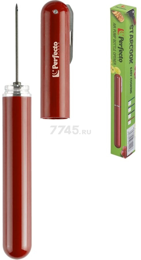 Штопор пневматический PERFECTO LINEA Starcook красный (39-212032) - Фото 5