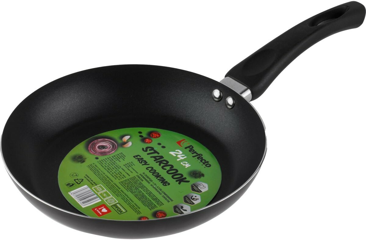 Сковорода алюминиевая 24 см PERFECTO LINEA Starcook черная (56-240432)