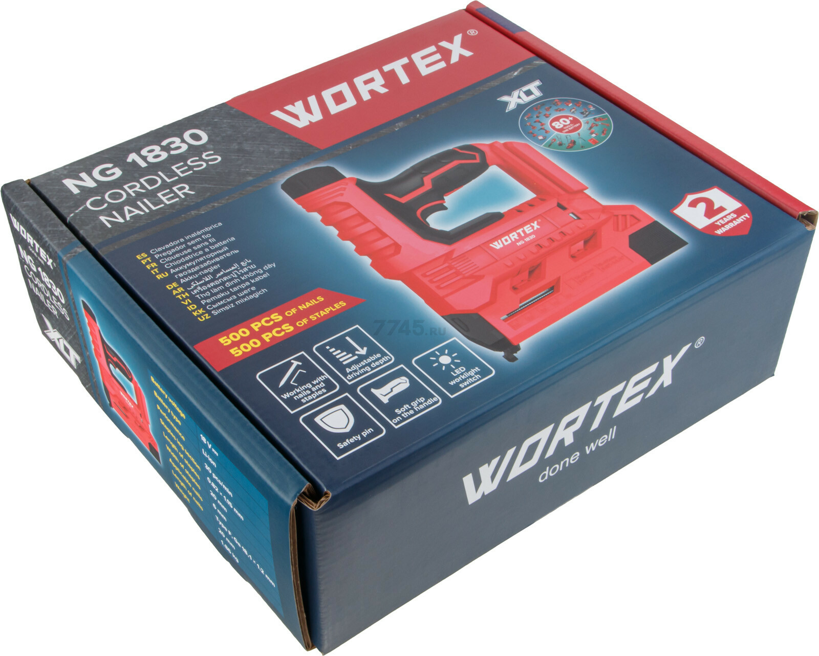 Пистолет гвоздезабивной (нейлер) аккумуляторный WORTEX NG 1830 ALL1 XLT SOLO (1335923) - Фото 7