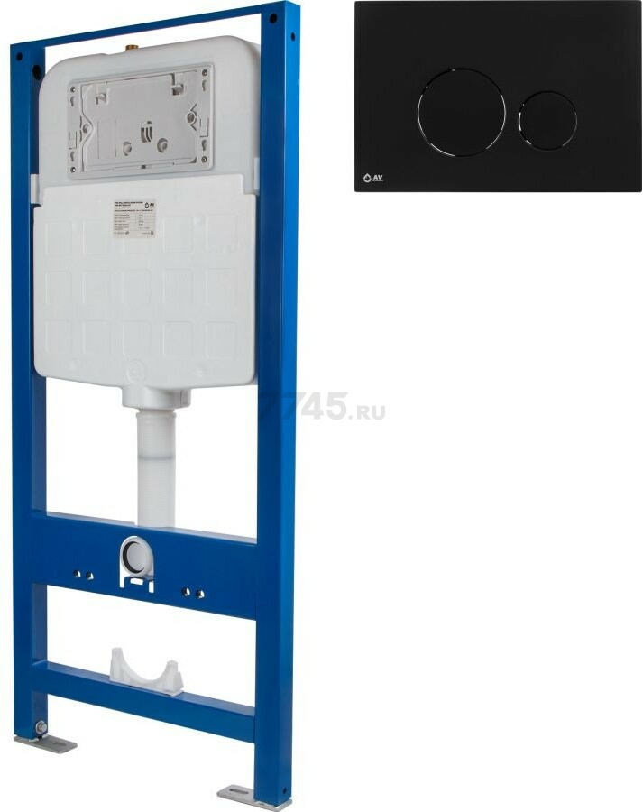 Инсталляция для унитаза 3 в 1 с кнопкой 303 AV ENGINEERING (AVW31-303)