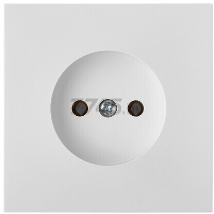 Розетка скрытая со шторками BYLECTRICA Carre белая (РС16-1605)