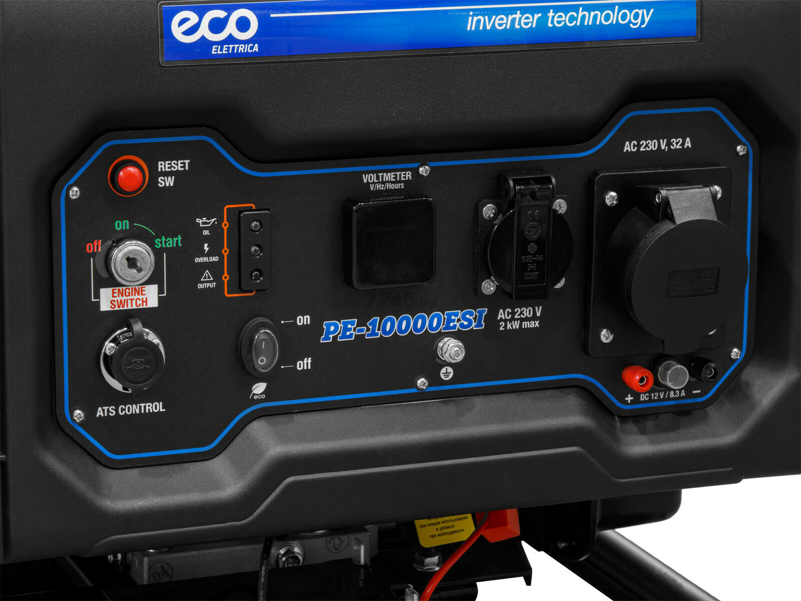 Генератор инверторный бензиновый ECO PE-10000ESI с блоком автоматики ECO (EC1710-3A1) - Фото 6