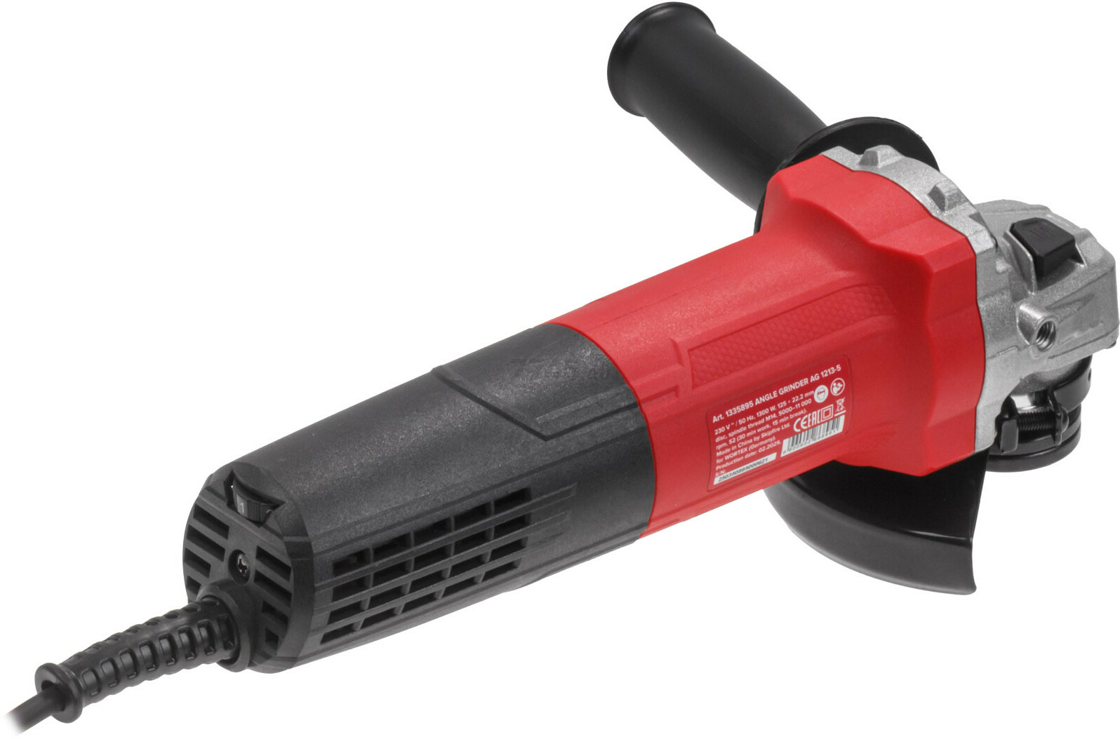 Шлифмашина угловая (болгарка) WORTEX LX AG 1213-5 (1335895) - Фото 2