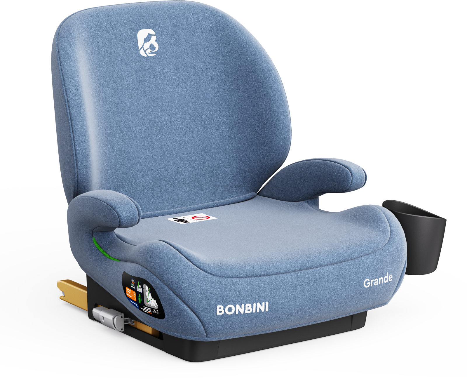 Автокресло-бустер BONBINI Grande Blue melange (BO-3231116) - Фото 15