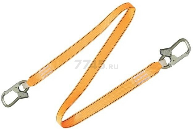 Строп А ленточный текстильный с карабинами 2 м