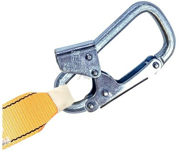 Строп А ленточный текстильный с карабинами 2 м - Фото 2