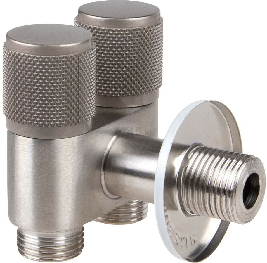 Кран вентильный угловой 1/2" AV ENGINEERING нержавеющая сталь (AVE258001) - Фото 2