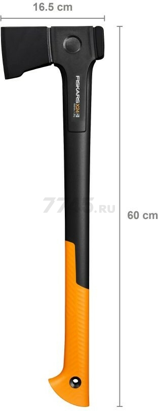 Топор универсальный 1,6 кг FISKARS X24 M (1069104) - Фото 3