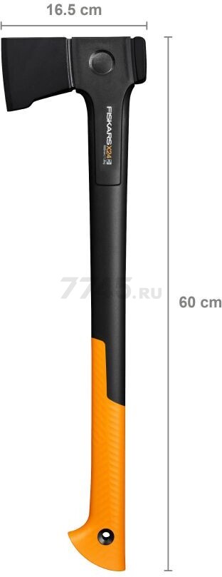 Топор универсальный 1,6 кг FISKARS X24 M (1069104) - Фото 5