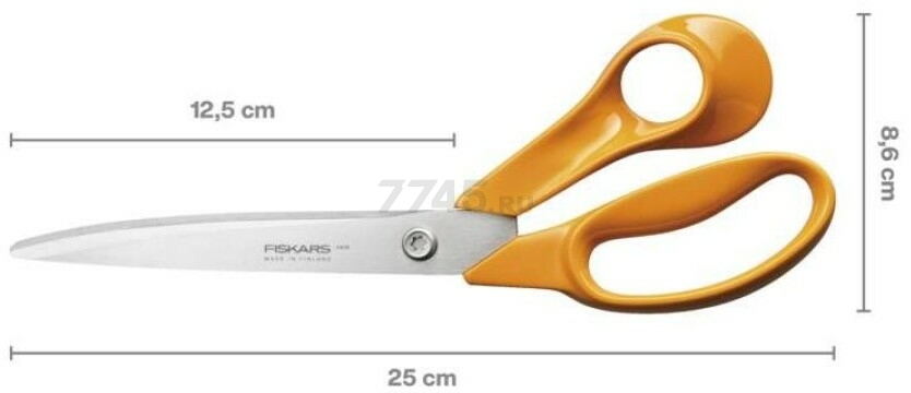 Ножницы универсальные FISKARS Classic 25 см (1075038) - Фото 3