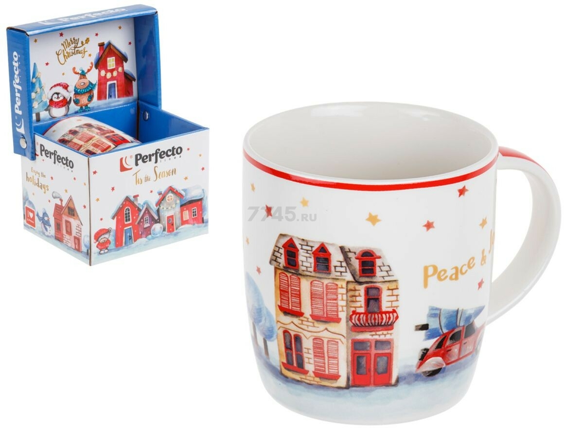 Кружка керамическая PERFECTO LINEA Golden Wishes-3 360 мл (30-062633)