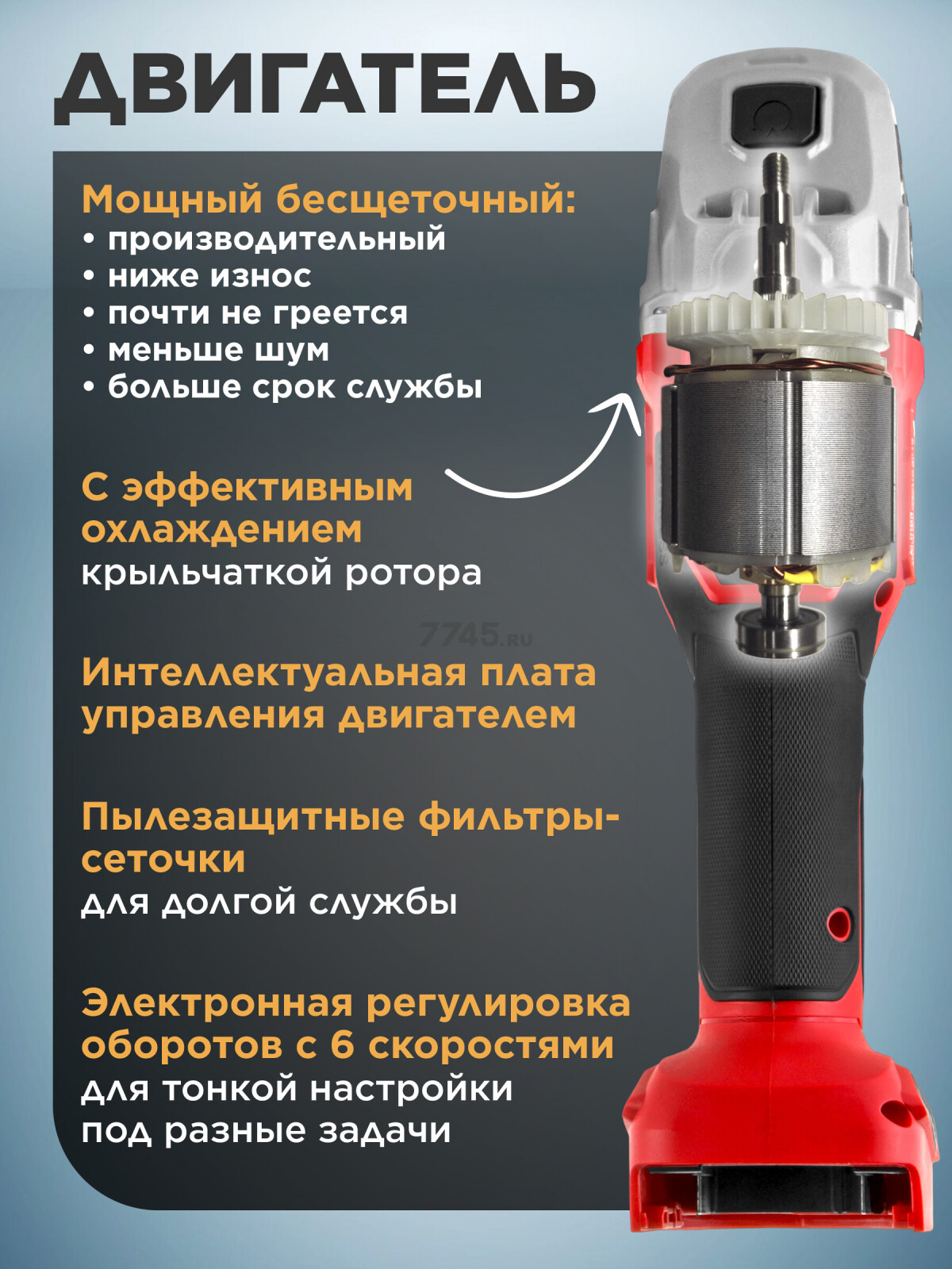 Шлифмашина угловая аккумуляторная WORTEX CAG 1812-2 SE XLT SET (1334919) - Фото 5