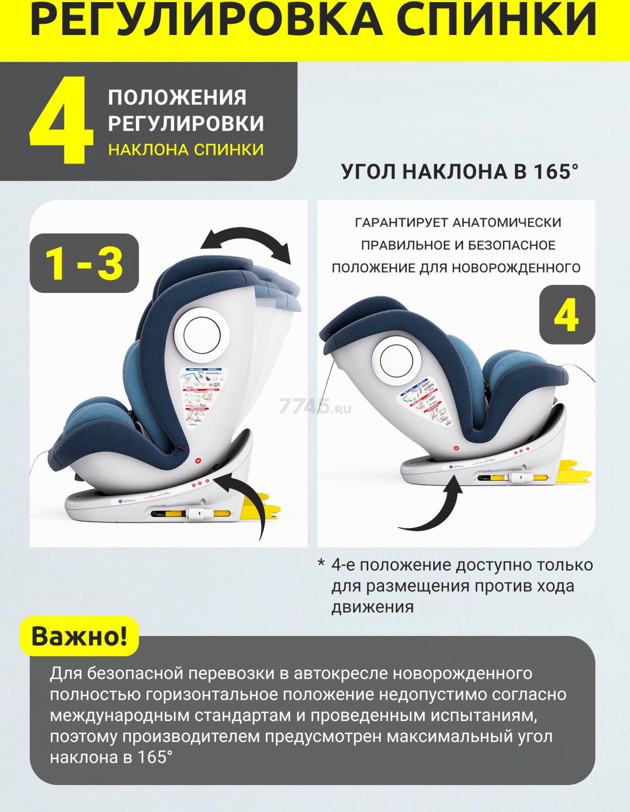 Автокресло BONBINI Universe Blue melange (BO-3231123) - Фото 9