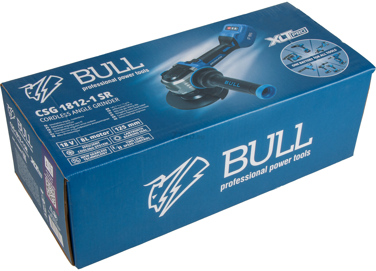 Шлифмашина угловая аккумуляторная BULL CSG 1812-1 SR XLTpro SOLO (1333947) - Фото 13