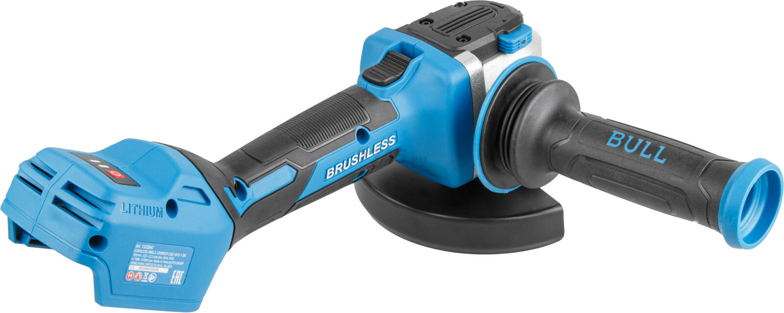 Шлифмашина угловая аккумуляторная BULL CSG 1812-1 SR XLTpro SOLO (1333947) - Фото 6