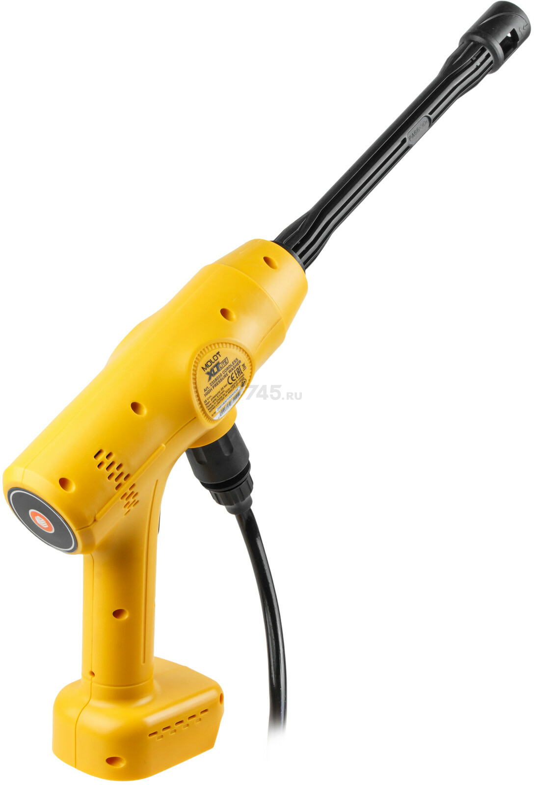 Мойка высокого давления (пистолет) аккумуляторная MOLOT MPW 1825 XLT Lite SOLO (2318010) - Фото 6